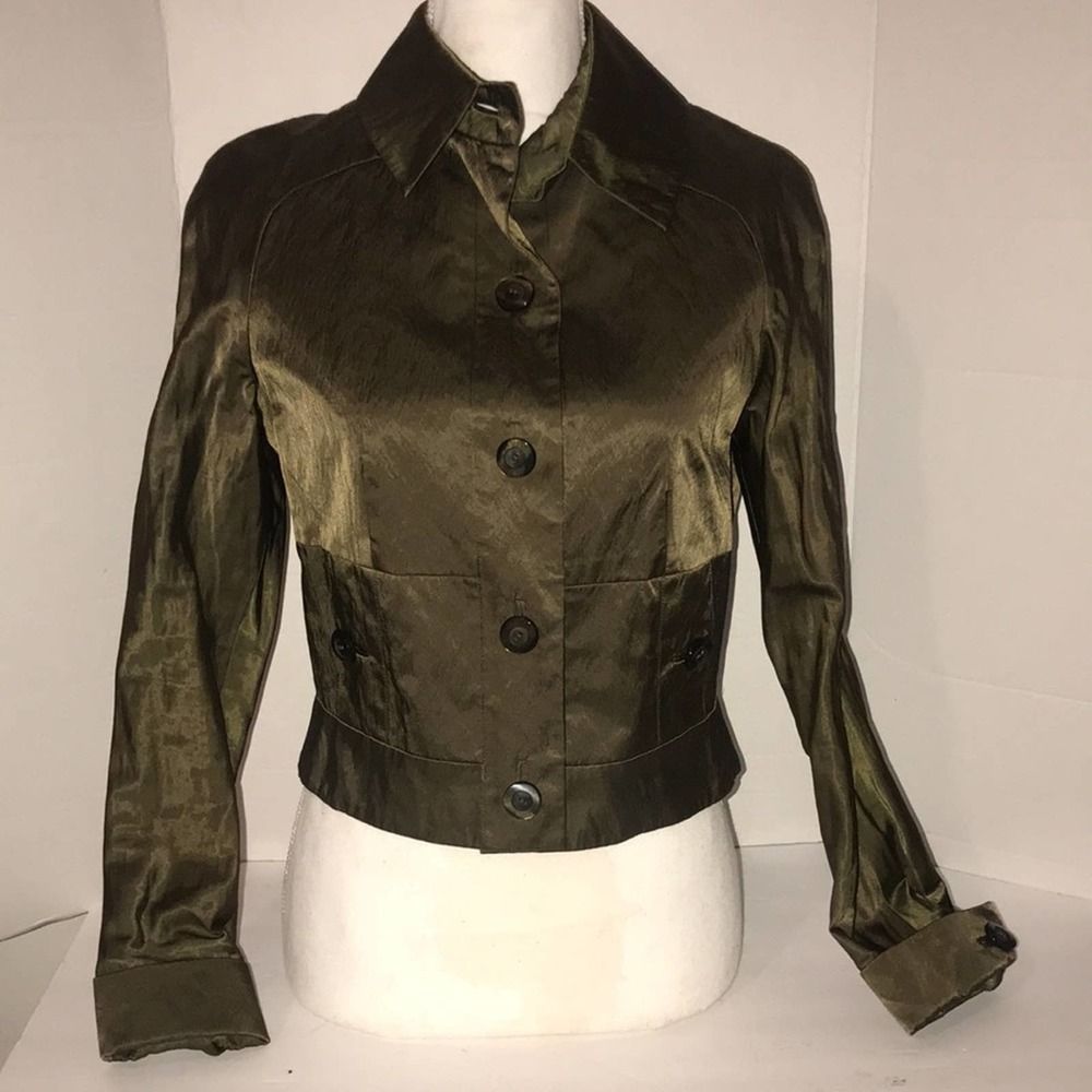 Carlisle green blazer jacket size 4